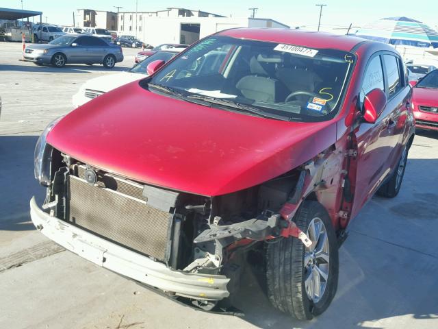 KNDPB3AC4E7554482 - 2014 KIA SPORTAGE B RED photo 2