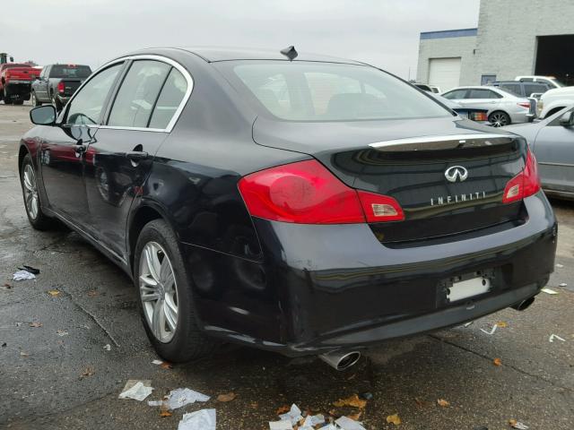 JN1DV6AR4BM451806 - 2011 INFINITI G25 BLACK photo 3