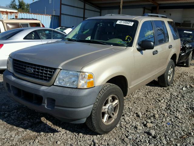 1FMZU72K73ZA54328 - 2003 FORD EXPLORER X GOLD photo 2