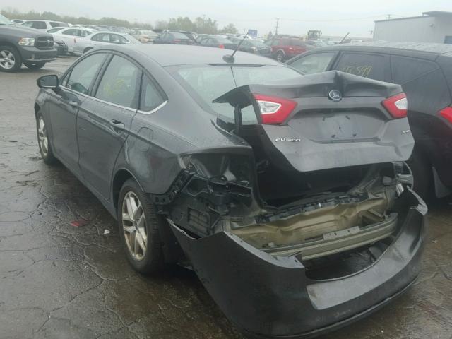 3FA6P0H77FR275631 - 2015 FORD FUSION GRAY photo 3