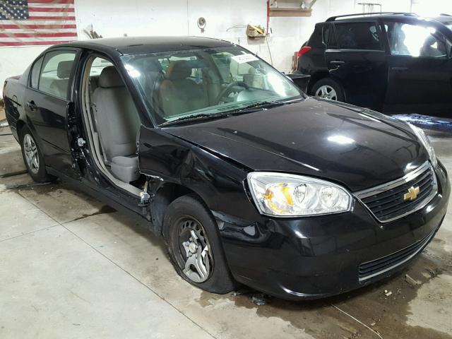 1G1ZS57F07F129493 - 2007 CHEVROLET MALIBU LS შავი ფოტო 1