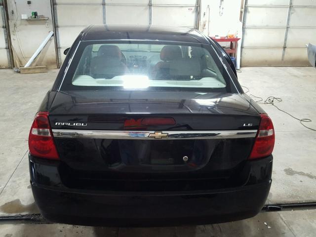 1G1ZS57F07F129493 - 2007 CHEVROLET MALIBU LS შავი ფოტო 9