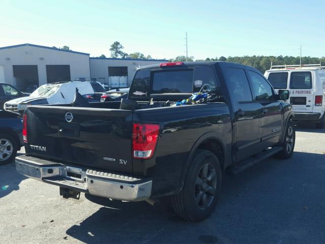 1N6BA0ED9FN512754 - 2015 NISSAN TITAN S BLACK photo 4