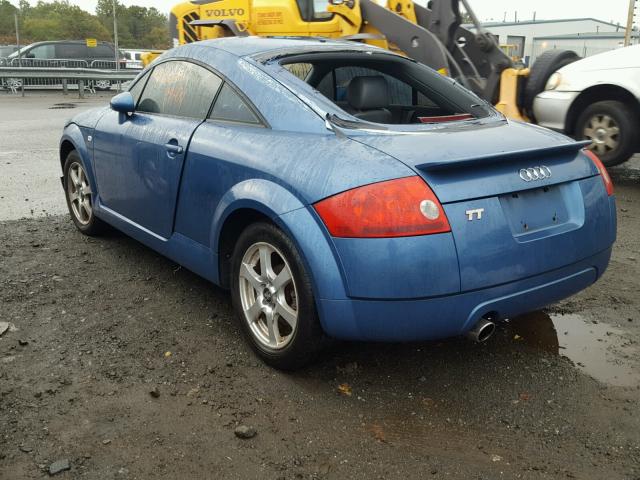 TRUSX28N311043457 - 2001 AUDI TT BLUE photo 3