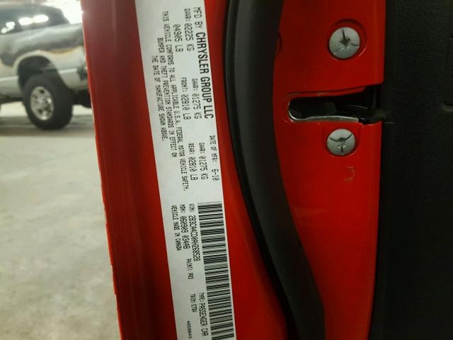 2B3CA4CD0AH268528 - 2010 DODGE CHARGER RED photo 10