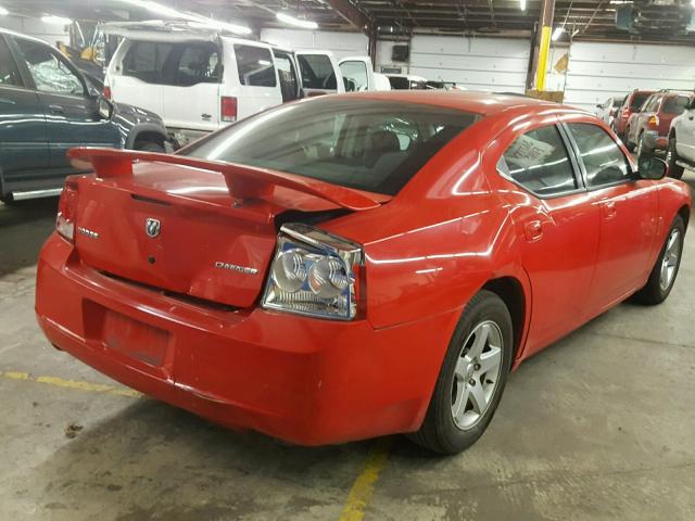 2B3CA4CD0AH268528 - 2010 DODGE CHARGER RED photo 4