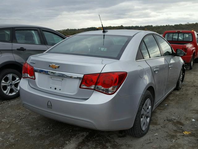 1G1PD5SH3C7400111 - 2012 CHEVROLET CRUZE SILVER photo 4