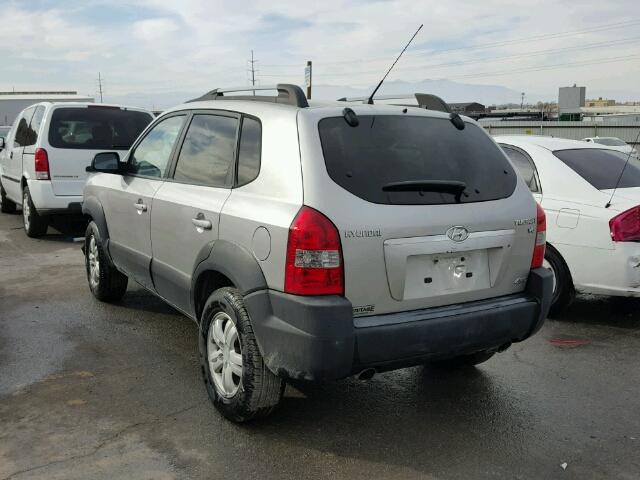 KM8JN72D26U422962 - 2006 HYUNDAI TUCSON SILVER photo 3