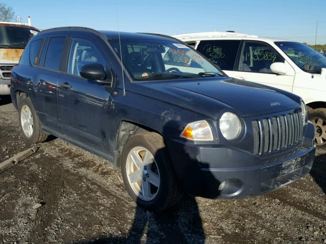 1J8FF47W17D385414 - 2007 JEEP COMPASS BLACK photo 1