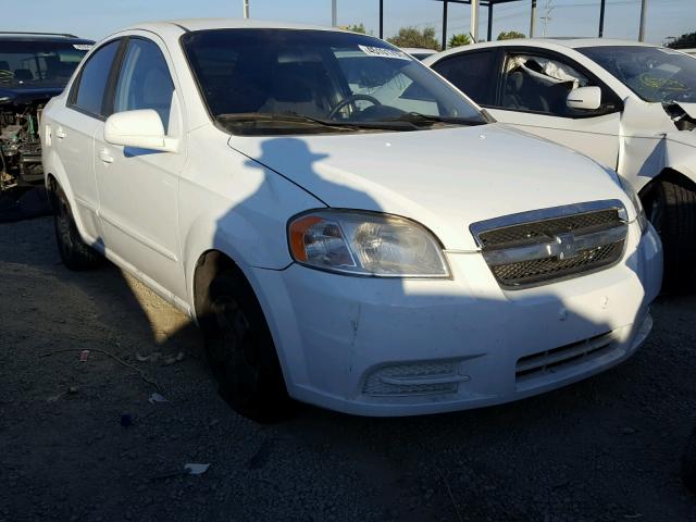 KL1TD5DE0AB113576 - 2010 CHEVROLET AVEO LS WHITE photo 1