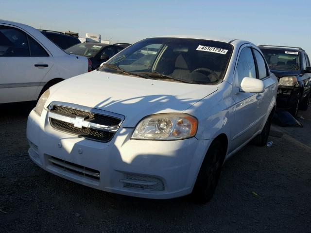 KL1TD5DE0AB113576 - 2010 CHEVROLET AVEO LS WHITE photo 2