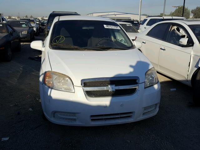 KL1TD5DE0AB113576 - 2010 CHEVROLET AVEO LS 白色 照片 9