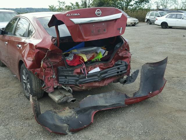 1N4AL3AP9FC462613 - 2015 NISSAN ALTIMA 2.5 RED photo 9