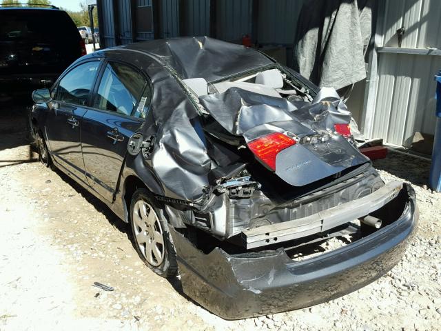 2HGFA16599H368753 - 2009 HONDA CIVIC CHARCOAL photo 3