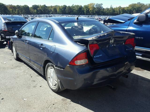 JHMFA36249S013724 - 2009 HONDA CIVIC GRAY photo 3