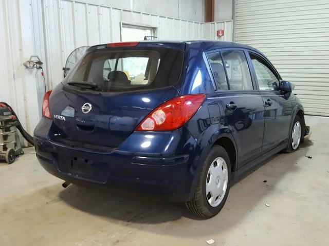 3N1BC13E28L355539 - 2008 NISSAN VERSA S BLUE photo 4