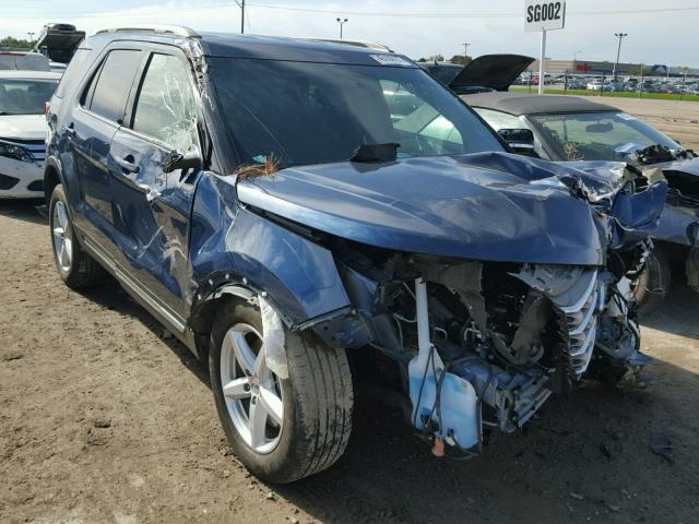 1FM5K8D89GGC03075 - 2016 FORD EXPLORER X BLUE photo 1