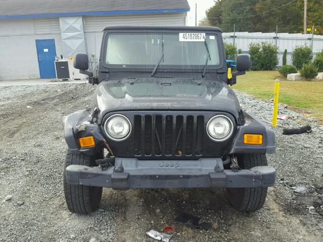 1J4FA44S45P314995 - 2005 JEEP WRANGLER / BLACK photo 10