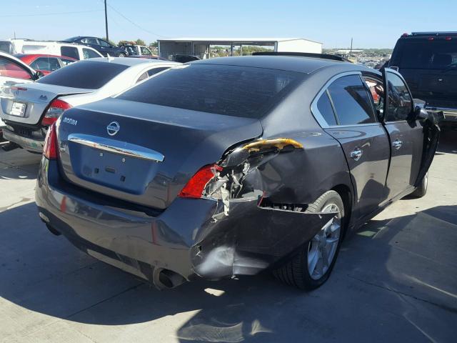 1N4AA5AP9AC801672 - 2010 NISSAN MAXIMA S GRAY photo 4