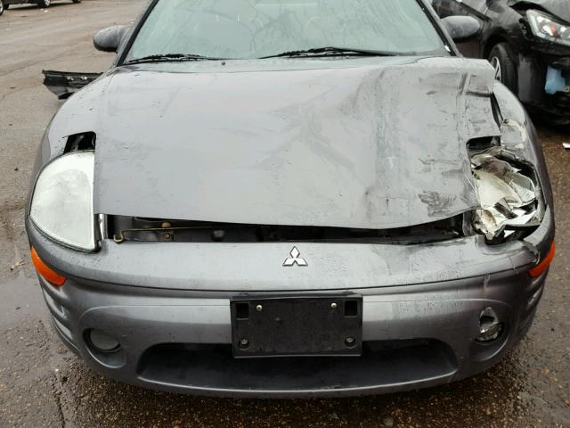 4A3AC74H44E046943 - 2004 MITSUBISHI ECLIPSE GRAY photo 9