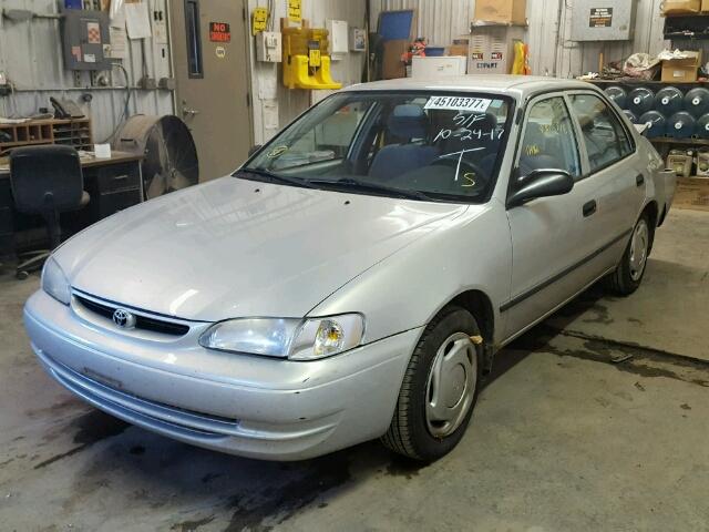 1NXBR12E6YZ316130 - 2000 TOYOTA COROLLA SILVER photo 2