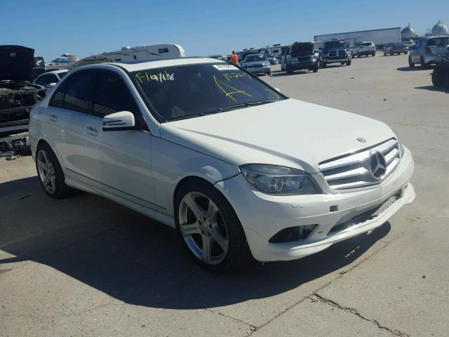 WDDGF5EB9AR114229 - 2010 MERCEDES-BENZ C 300 WHITE photo 1