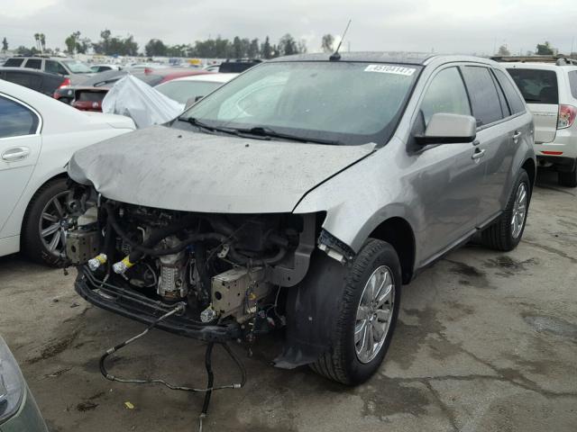 2FMDK38C28BB41220 - 2008 FORD EDGE SEL SILVER photo 2