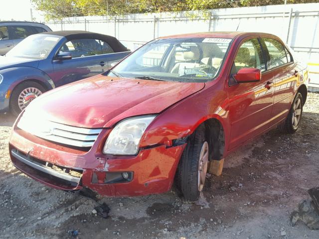 3FAHP07Z57R216381 - 2007 FORD FUSION SE BURGUNDY photo 2