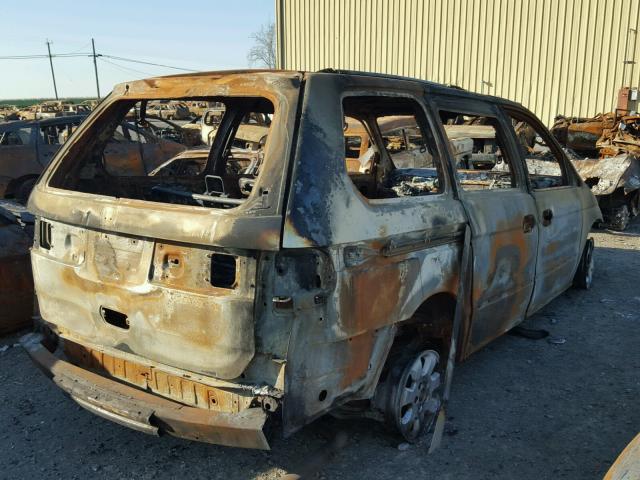 5FNRL18964B048746 - 2004 HONDA ODYSSEY EX BURN photo 4