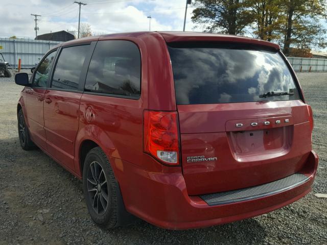 2C4RDGBG5FR704370 - 2015 DODGE GRAND CARA RED photo 3