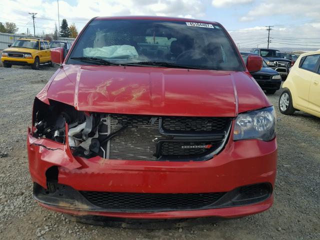 2C4RDGBG5FR704370 - 2015 DODGE GRAND CARA RED photo 9