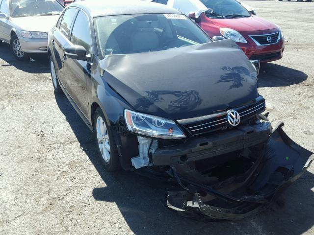 3VWDP7AJ3DM365947 - 2013 VOLKSWAGEN JETTA SE BLACK photo 1