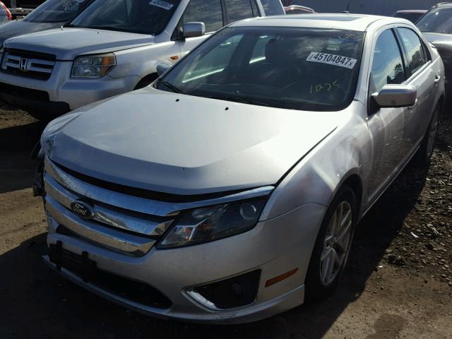 3FAHP0JA8BR148198 - 2011 FORD FUSION SEL SILVER photo 2