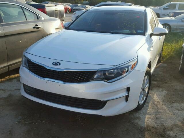 KNAGT4L35G5084541 - 2016 KIA OPTIMA LX WHITE photo 2