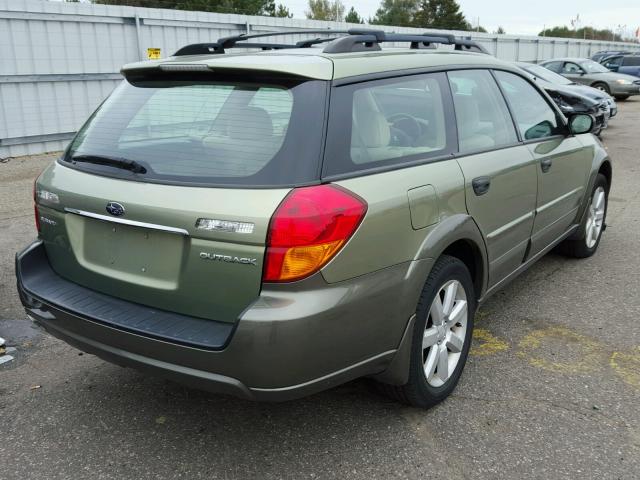 4S4BP61C967363456 - 2006 SUBARU LEGACY GREEN photo 4