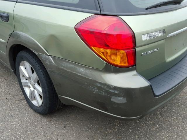 4S4BP61C967363456 - 2006 SUBARU LEGACY GREEN photo 9