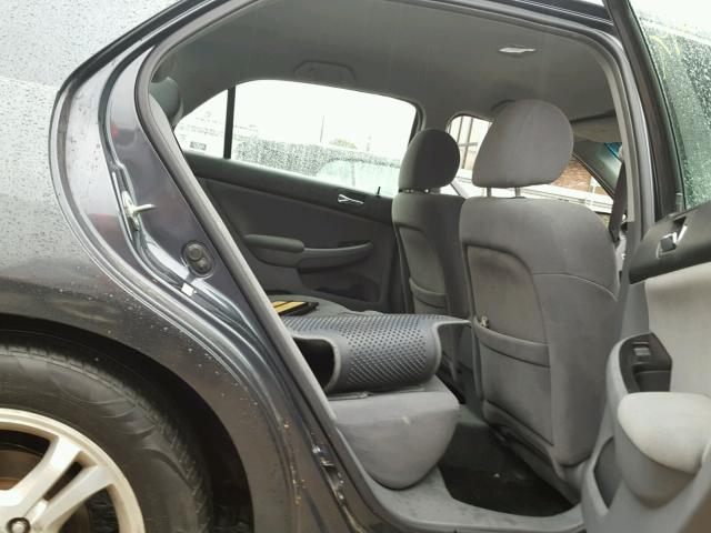 1HGCM55377A090562 - 2007 HONDA ACCORD CHARCOAL photo 6