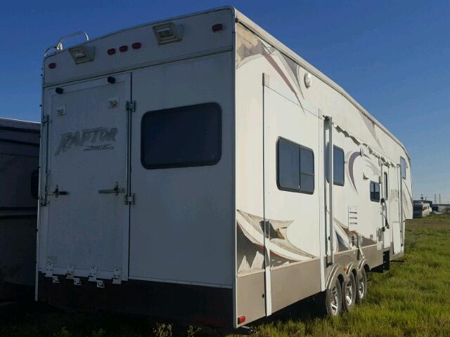 4YDF360388R801245 - 2008 KEYSTONE RAPTOR WHITE photo 4