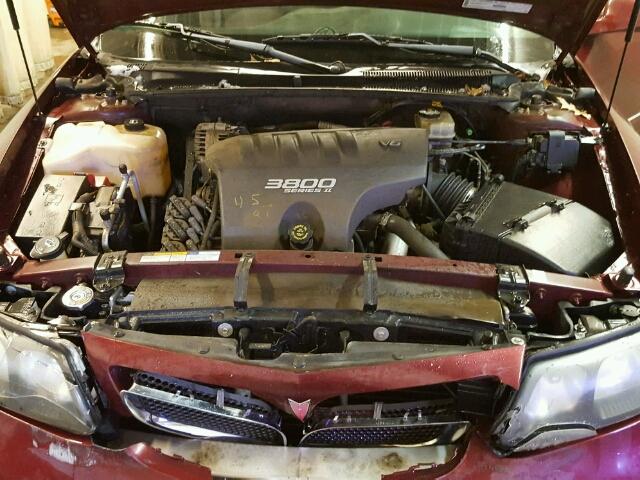 1G2HX54K924102470 - 2002 PONTIAC BONNEVILLE MAROON photo 7