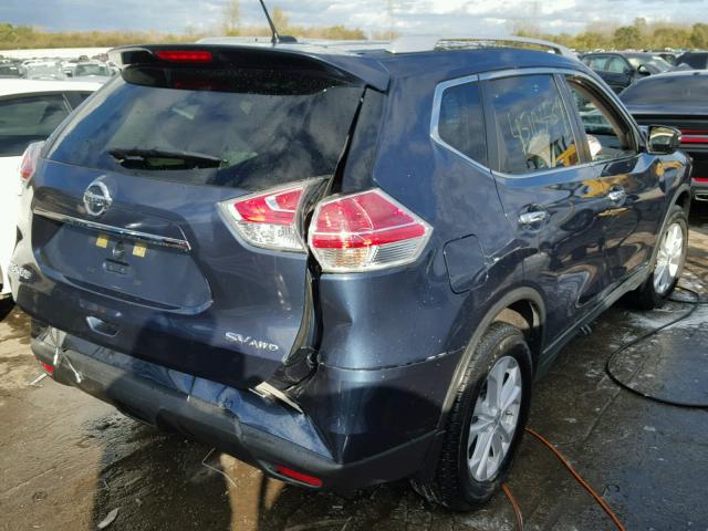 KNMAT2MV4GP614645 - 2016 NISSAN ROGUE S BLUE photo 4