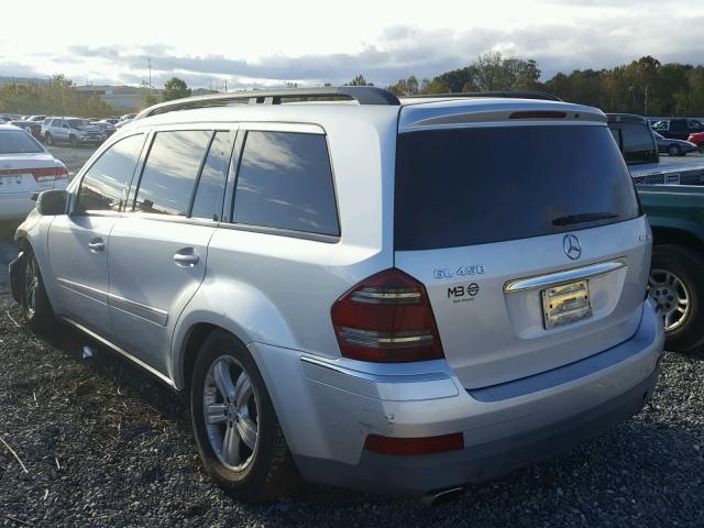 4JGBF71E87A150755 - 2007 MERCEDES-BENZ GL SILVER photo 3