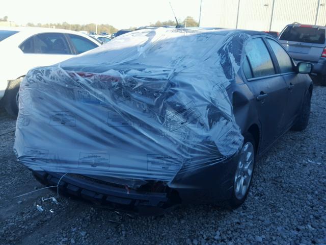 3FAHP0HA4BR214168 - 2011 FORD FUSION SE GRAY photo 4