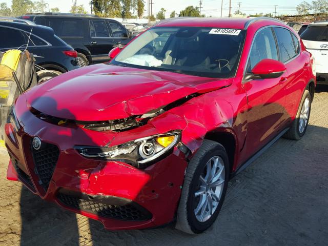 ZASFAKBN5J7B62797 - 2018 ALFA ROMEO STELVIO RED photo 2