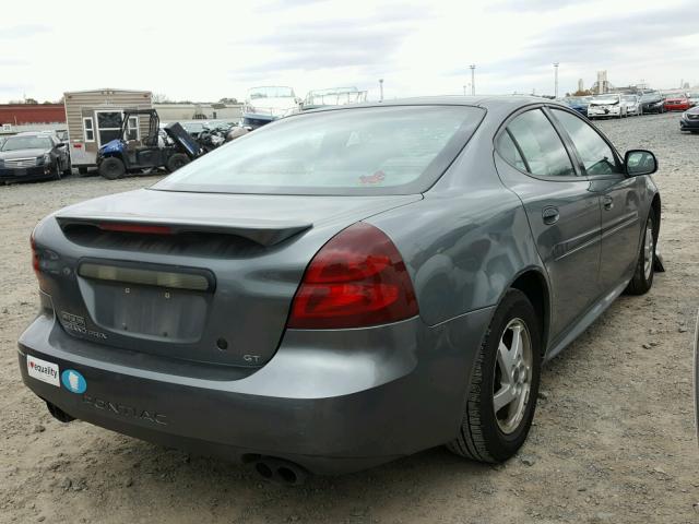 2G2WS522X41273574 - 2004 PONTIAC GRAND PRIX GRAY photo 4