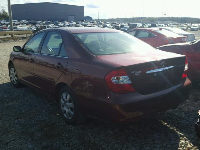 4T1BE32K74U374366 - 2004 TOYOTA CAMRY MAROON photo 3