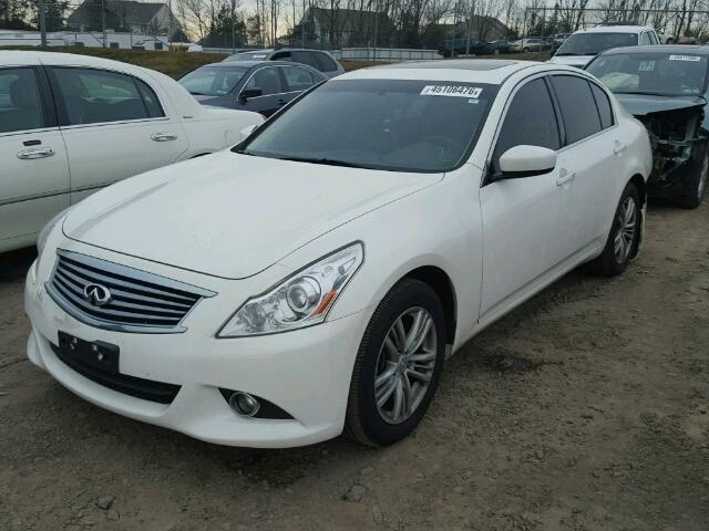 JN1CV6AR8CM974386 - 2012 INFINITI G37 WHITE photo 2