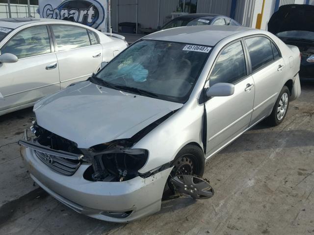 1NXBR32E03Z018659 - 2003 TOYOTA COROLLA SILVER photo 2