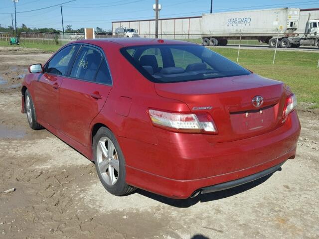 4T1BF3EK6AU035490 - 2010 TOYOTA CAMRY RED photo 3