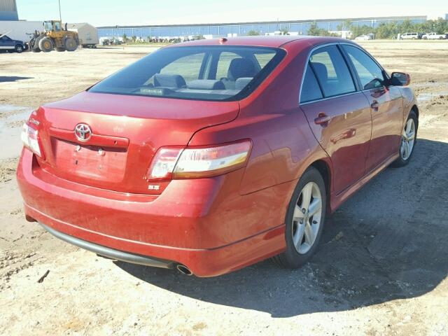 4T1BF3EK6AU035490 - 2010 TOYOTA CAMRY RED photo 4