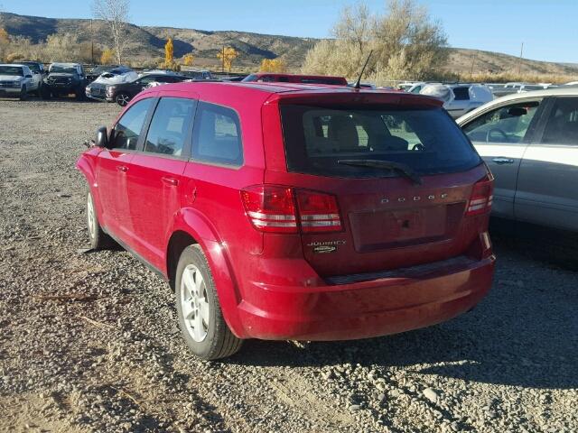 3C4PDCAB5DT501043 - 2013 DODGE JOURNEY SE RED photo 3